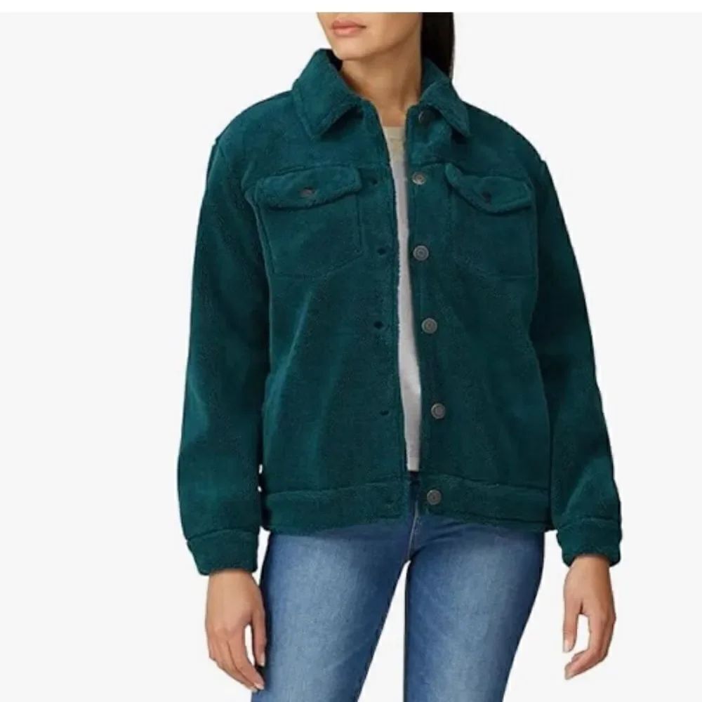 Scotch and Soda Teddy jacket women's size small shacket pockets cozy warm